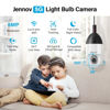 Picture of Jennov 5MP Light Bulb Security Camera Wireless Outdoor IP66 Waterproof - 5Ghz&2.4Ghz WiFi Indoor Cameras for Home Security, 360° Light Socket Camera, Color Night Vision, Motion Detect, Auto Tracking