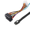 Picture of Heretom 2PCS Internal Mini SAS SFF-8087 to (4) 29pin SFF-8482 connectors with SATA Power, 1M / 3.3FT