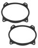 Picture of JUWEVAZU 6x9 inch Rear Deck Speaker Adapter Spacer Ring Fit for Toyota Camry 2002-2011, Corolla 2003-2013 Solara 2004-2009 Yaris 2007-2015, Aftermarket Mounting Bracket