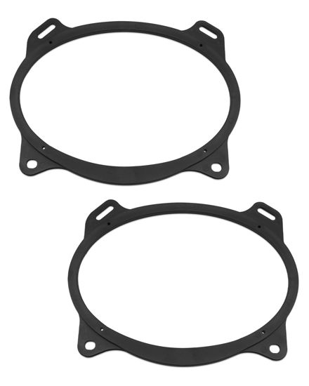 Picture of JUWEVAZU 6x9 inch Rear Deck Speaker Adapter Spacer Ring Fit for Toyota Camry 2002-2011, Corolla 2003-2013 Solara 2004-2009 Yaris 2007-2015, Aftermarket Mounting Bracket