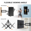 Picture of XINLEI Full Motion TV Wall Mount, Swivel TV Bracket with Articulating Arm Tilt Extension Rotation for Most 13-42 Inch LED, LCD Monitor and Plasma TVs, up to 44lbs, Max VESA 200x200mm MA1343