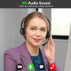 Picture of Corded RJ9 Telephone Headset with Microphone Noise Cancelling Compatible with Polycom Avaya Fanvil AudioCodes ShoreTel Nortel Norstar Zultys Toshiba NEC Landline Deskphones etc