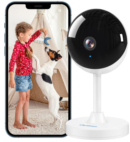 Picture of owltron Indoor Security Camera 2K, 2.4GHz WiFi Cameras for Home Security Baby Monitor Camera with Motion/Cry Detection, Pet & Dog Cam with Phone App, Night Vision, 2-Way Audio, Works with Alexa