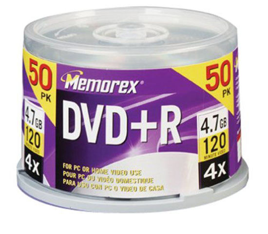 Picture of Memorex 4.7GB 4X DVD+R 4.7GB (50-Pack Spindle)