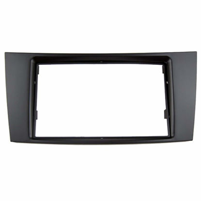 Picture of Car Dash Installation Trim Kit DVD Stereo Frame Radio Fascia for Mercedes-Benz E Class W211 2002-2009 CLS Class C219 2004-2010 CD Panel Dash Kit Double Din