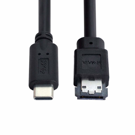 Picture of chenyang eSATA to USB C Cable USB Type C Male Host to eSATA eSATAp HDD Cable for Laptop PC(The USB C Port Must be Connected to The PC)