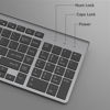 Picture of JOYACCESS Wireless Keyboard, J 2.4G Slim and Compact Wireless Keyboard with Numeric Pad for Laptop, MacBook Air, Apple, Computer, PC(Black and Grey)