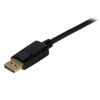 Picture of StarTech.com 6ft (1.8m) DisplayPort to VGA Cable - Active DisplayPort to VGA Adapter Cable - 1080p Video - DP to VGA Monitor Cable - DP 1.2 to VGA Converter - Latching DP Connector (DP2VGAMM6B)