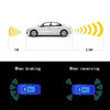 Picture of ELSNU Car Auto Vehicle Reverse Backup Radar System with 8 Parking Sensors kit Distance Detection LCD Distance Display Sound Warning