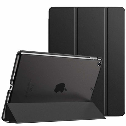 Picture of MoKo Case for iPad 10.2 Case iPad 9th Generation 2021/ iPad 8th Generation 2020/ iPad 7th Generation 2019, Slim Stand Hard Back Shell Smart Cover Case for iPad 10.2 inch, Auto Wake/Sleep, Black