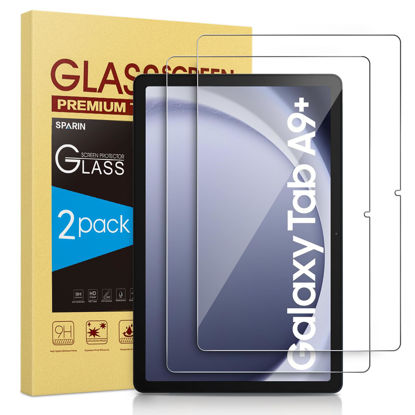 Picture of SPARIN 2 Pack Screen Protector for Samsung Galaxy Tab A9 Plus 11 Inch 2023, Case Friendly Tempered Glass for Samsung Tablet A9 Plus/ A9+ 11'' 5G (SM-X210/X216/X218)-HD Clear film