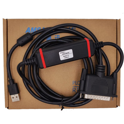 Picture of DCYNXC USB-FANUC Cable for Fanuc USB to DB25 Pin CNC Fanuc RS232 Serial Data Download Cable, USB to RS232 (DB25 Pin) CNC Programming Cable