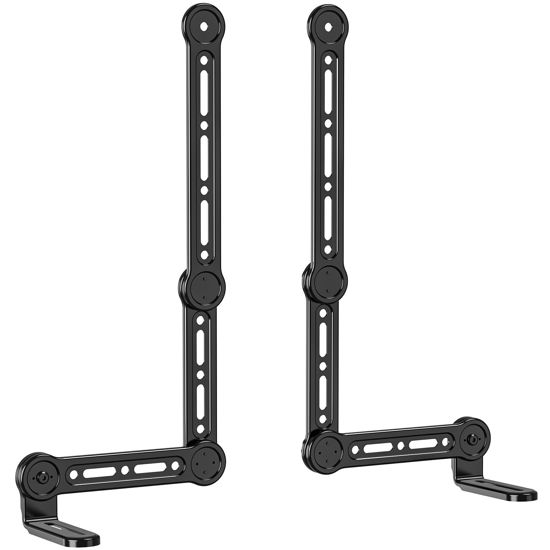 Picture of WALI Soundbar Mount Under or Above TV, Universal Sound bar Mounting Bracket Fits Sound Bars Up to 33 Lbs, Fit Most 23 to 90 Inch TV with Detachable L-Shaped Holders (SBR206)