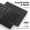 Picture of MOFII Bluetooth Number Pad for Laptop - Black Wireless Numeric Keypad 35 Keys USB-C Rechargeable Numpad, Accounting Portable Financial Data 10 Key for Laptop/PC/Desktop/Notebook/Surface Pro