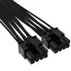 Picture of Corsair Premium 600W PCIe 5.0 12VHPWR PSU Cable RMX, RMX Shift, RMe, HXi, SF and SF-L PSU's only - Requires 2X Type-4 Connectors - 12+4pin Connector - Mesh Paracord Sleeving - Black