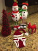 Picture of Santa, Newborn Baby Girl/Boy Crochet Knit Costume Photo Photography Prop Hats Outfits