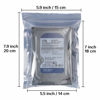 Picture of HRX Package 100pcs Premium Anti-Static Resealable Bags, 5.9 X 7.9 inches Plastic Static Free Bag for Motherboard SSD HDD Computer Electronic Components