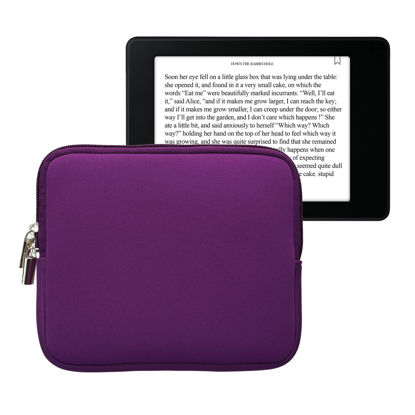 Picture of kwmobile Neoprene e-Reader Pouch Size 6,8-7" eReader - Universal eBook Sleeve Case with Zipper - Violet