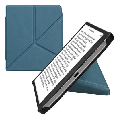 Picture of kwmobile Origami Case Compatible with Pocketbook Era/Era Color Case - Slim PU Leather Cover with Stand - Petrol