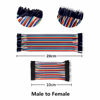 Picture of IZOKEE 240pcs 10CM and 20CM Jumper Wire Solderless Breadboard Jumper Wires Male to Female, Male to Male, Female to Female for Arduino Project (3x10cm, 3x20cm)