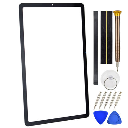 Picture of Front Screen Replacement with Pre Cut OCA Adhesive for Samsung Galaxy Tab S6 Lite SM-P610 (Wi-Fi) SM-P615 (LTE) Black