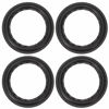 Picture of uxcell 8 Inch Speaker Foam Edge Folding Ring Horn Replacement Parts for Speaker Black 4pcs