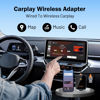 Picture of Wireless Carplay Adapter Suitable for Apple,Outfit with Bluetooth 5.2/Wi-Fi 6,Type-A and Type-C Wired CarPlay to Wireless Compatible with iPhone