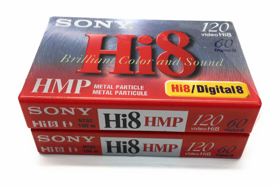 Picture of Sony Hi 8mm HMP Metal Particle Video Tape (120 Min.) Audio Cassette-Tape, 2-Pack