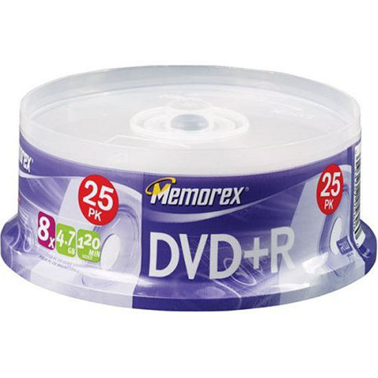 Picture of Memorex 4.7GB 8X DVD+R Media (25-Pack Spindle)