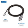 Picture of Cable Matters Bidirectional Braided USB C to DisplayPort 1.4 Cable 6ft, Support 4K@240Hz / 8K@60Hz (USB-C to DisplayPort, USB C to DP) in Gray - Thunderbolt 4 /USB 4 Compatible with MacBook, XPS