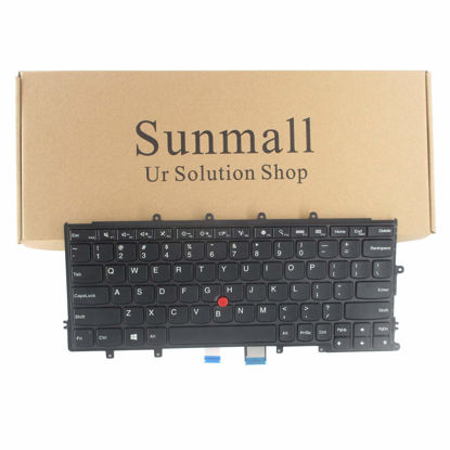 Picture of SUNMALL Keyboard Replacement compatible with lenovo thinkpad X230S X240 X240S X240I X250 X260 X270 Series Laptop Black US Layout