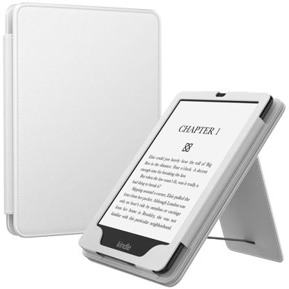 Picture of MoKo Case for 6.8" Kindle Paperwhite (11th Generation-2021) and Kindle Paperwhite Signature Edition, Slim PU Shell Cover Case with Auto-Wake/Sleep for Kindle Paperwhite 2021, White