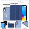 Picture of MoKo Case for iPad 10th Generation 10.9 inch 2022, Slim Stand Protective Cover with Hard PC Translucent Back Shell Cover for iPad 10th Gen 2022, Support Touch ID, Auto Wake/Sleep, Navy Blue