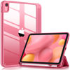 Picture of Wenlaty Case Compatible with iPad 10th Generation 2022 10.9 Inch with Pencil Holder, Slim Protective Cover with Clear Back Shell for iPad 10th Gen A2696 A2757 A2777, Auto Wake/Sleep, Watermelon Pink