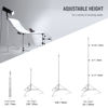 Picture of NEEWER Photography Light Stand 2.85-6.6ft/87-200cm, Spring Loaded Aluminum Tripod Stand with ø28mm Thicker Tube Diameter for Ring Light/LED Light/Strobe Flash/Softbox, Max Load 22lbs, ST-200 White