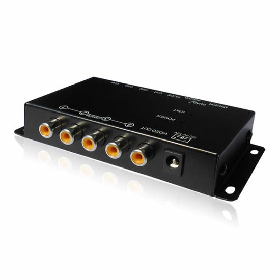 Picture of SaiDian 1Pcs Video Quad Splitter 4-Way Mini Processor Multiplexer Switcher for CCTV Security Camera