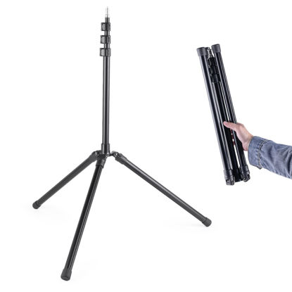 Picture of 78.7 inch/200cm Light Stand for Photography, Premium Aluminum Photography Tripod Stand, Compatible with Lights, Projector, Softbox, Cameras, Projector, Relfectors, Umbrellas