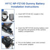 Picture of HY1C NP-FZ100 Dummy Battery AC Power Adapter Kit for Sony Alpha A7III A7IV A7C A7SIII A7RIII A7RIV A7RV A6600 A6700 A1 ZV-E1 FX30 FX3 A9 Cameras.