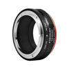 Picture of PHOLSY Lens Mount Adapter FD to EF-M with Aperture Lever Compatible with Canon FD FL Lens to Canon EF-M (EOS M) Camera Body EOS M, M2, M3, M5, M6, M10, M50, M100, M200, M50 II, M6 II, FD to EOSM