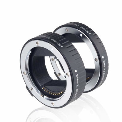 Picture of Viltrox DG-NEX Metal Mount Auto Focus AF Macro Extension Tube Ring Set 10mm,16mm compatible with Sony E Mount Mirrorless Camera A9 A7RIII A7RII A7III A7II A7R A7 A6300 A6500 A6300 NEX-7