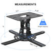 Picture of XINLEI Universal Projector Ceiling Mount Low Profile Projector Mount w/Retractable Arms and Multiple Adjustment Function, Black PR14B