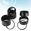 Picture of Telescope Spacer Rings Photography Extension Tubes Black Aluminum Alloy 8Pcs Set 3 5 7 10 12 15 20 30Mm Lens Adapter Ring Extension Tube Astronomical Telescope Accessory