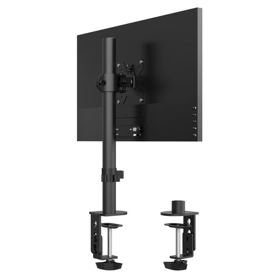 Picture of Pholiten Monitor Mount for Most 13-32" Computer Screens up to 22lbs,Adjustable Single Desk Monitor Stand with Tilt Swivel Rotation, VESA 75x75mm/100x100mm