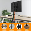 Picture of Pholiten Monitor Mount for Most 13-32" Computer Screens up to 22lbs,Adjustable Single Desk Monitor Stand with Tilt Swivel Rotation, VESA 75x75mm/100x100mm