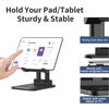 Picture of TriPro Tablet Stand -Portable Monitor Stand,4.72" Wide, Adjustable & Foldable, Super Sturdy, Holder for Desk Compatible with iPad/Tablets/Monitor 7"-15.6" and Surface Pro