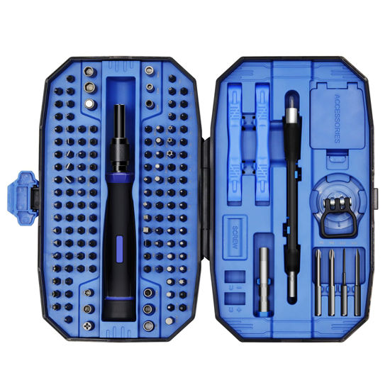 Picture of DULIWO Precision Screwdriver Set, 152 in 1 Small Magnetic Screwdriver Set with Case, Electronic Repair Tool Kit for Computer, Laptop, iPhone, Macbook, PC,PS4/PS5, Xbox Controller, Jewelers, Glasses