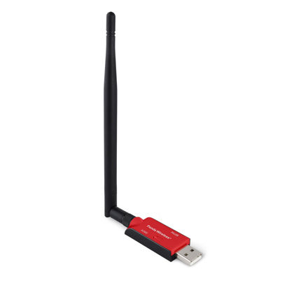 Picture of Panda Wireless® PAU0B AC600 Dual Band (2.4GHz and 5GHz) Wireless N USB Adapter W/High Gain Antenna - Windows 7/8/8.1/10/11, Chrome OS, Zorin, Mint, Ubuntu, openSUSE, Fedora, Kali Linux and Raspbian