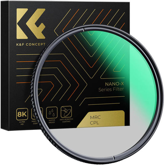 Picture of 37mm Circular Polarizers Filter, K&F Concept 37MM Circular Polarizer Filter HD 28 Layer Super Slim Multi-Coated CPL Lens Filter (Nano-X Series)