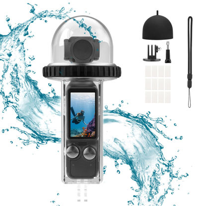 Picture of HAFOKO 40M (131ft) Osmo Pocket 3 Underwater Dive Case Housing Protective Housing Shell for DJI Osmo Pocket 3 Waterproof Accessories