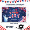 Picture of KatchOn, XtraLarge 4th of July Banner- 72x44 Inch | 4th of July Backdrop for Happy 4th of July Decorations | Independence Day Decorations | Fourth of July Party Decorations, Patriotic Decorations